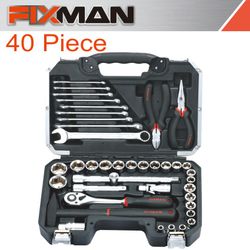 FIXMAN Socket Tool Set 40pc 1/2' Drive